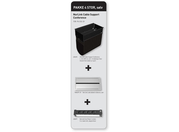 Kenson Cable Support Conf. Package Silver 