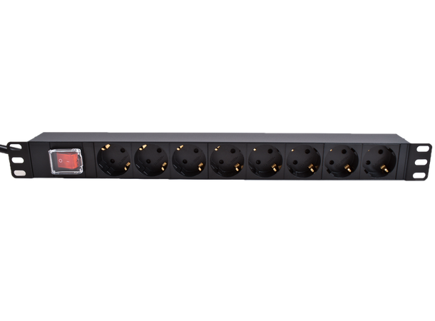 LinkIT 19"  Power rail 8xCEE 7/4 3m CEE 7/4 | on-off switch | 16A | 1U 