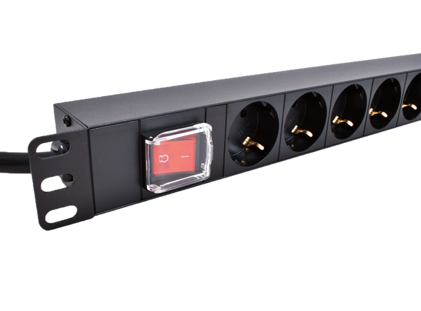 LinkIT 19"  Power rail 8xCEE 7/4 3m CEE 7/4 | on-off switch | 16A | 1U 