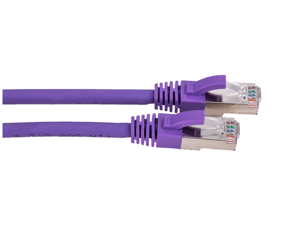 LinkIT Patch S/FTP Cat6a Lila 3m AWG 26/7 | LSZH | Snagless 