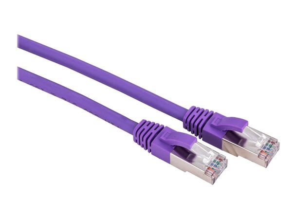 LinkIT Patch S/FTP Cat6a Lila 3m AWG 26/7 | LSZH | Snagless 
