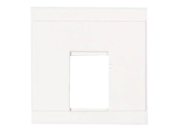 Siemon ZMAX Faceplate 1-port Max,45x45mm,Vit 