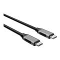 Elivi USB C - USB C cable 2 m Black/Space Grey| 10gbps/100W