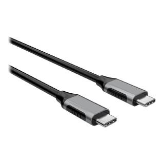 Elivi USB C till C kabel 0,3 meter Svart/Space Grå, 10gbps/100W