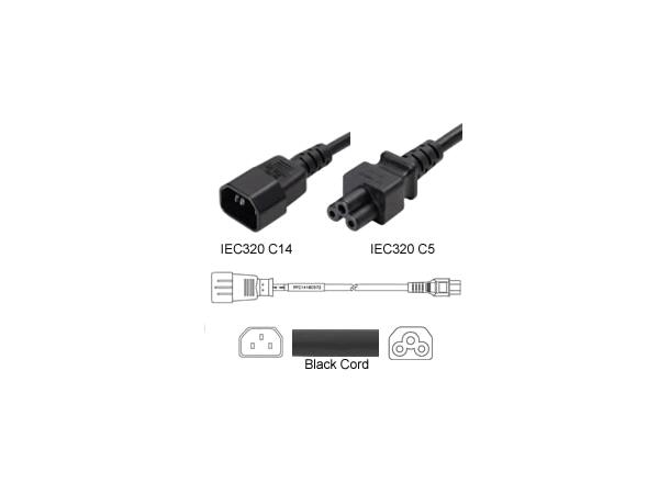 LinkIT ström C14 till C5 C14 till Mikke Mus | 3 x 1,0 mm² | LSZH 