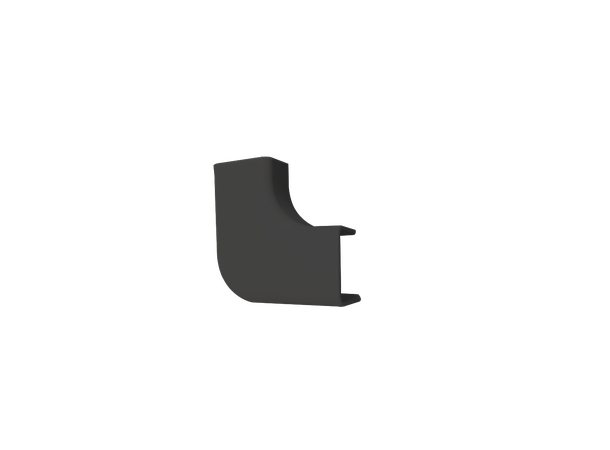 Stoltzen TALOS K35BL-C90 90° 5-pk Sort Passer K35 kanal | 90° Hjørne | 5 pack 