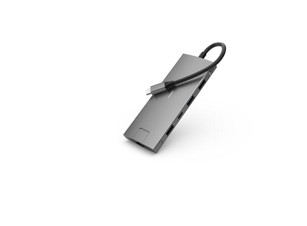 Elivi PRO USB-C Docking 9 in 1 Multiport Adapter HUB, 10Gpbs, SpaceGrå 