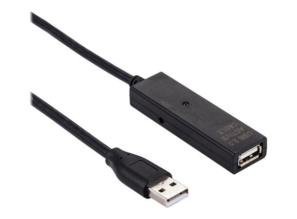 Elivi USB 2.0 A Extension cable 5m Aktive| M/F| 2.0| Black 