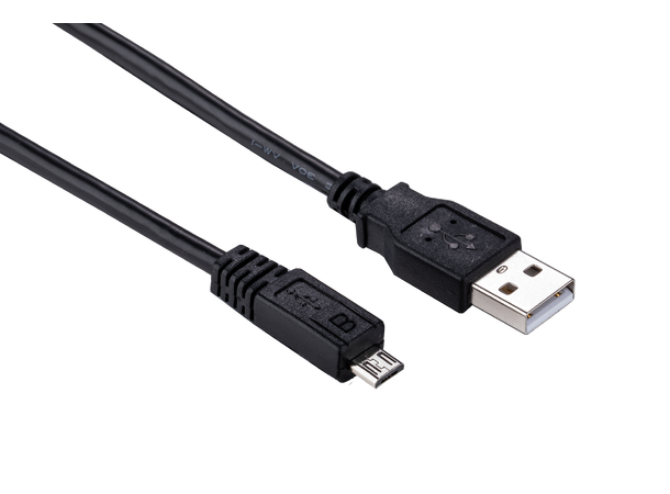 Elivi USB A till Micro B kabel 3 meter 2.0, Svart