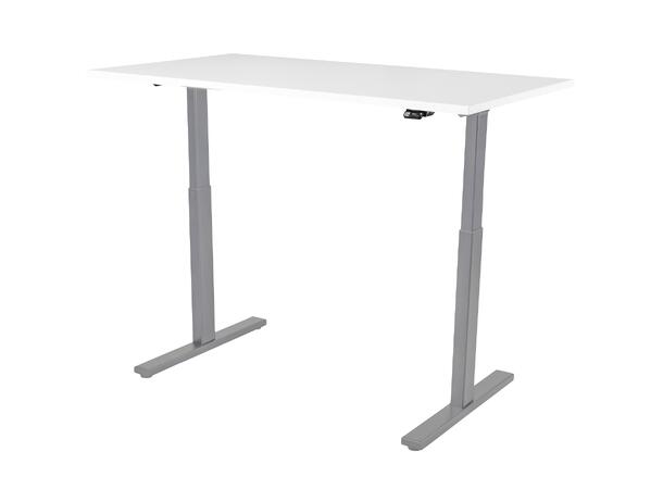 KENSON Compact 2 Sit & Stand Table Silver | 100kg 