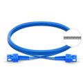 LinkIT FiberPatch Armored OS2 SC/SC 10m Braided steel | Duplex | LSZH | Blue