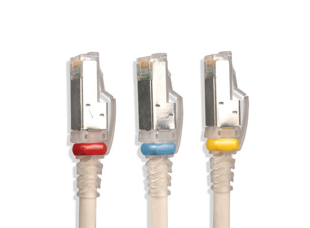 Siemon Patch Cable Cat.6A S/FTP White Clear Boot| LSZH 