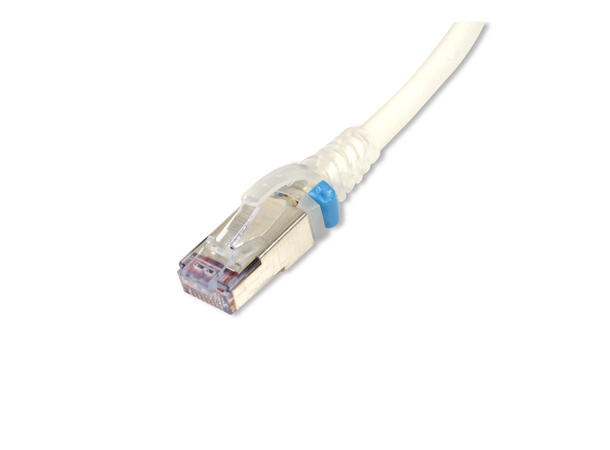 Siemon Patch Cable Cat.6A S/FTP White Clear Boot| LSZH 