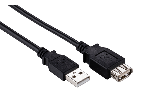 Elivi USB 2.0 A - A Extention 2m M/F| 2.0| Black 