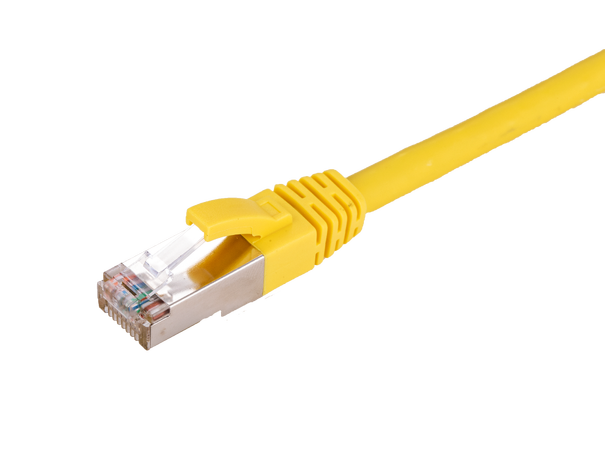 LinkIT Patch S/FTP Cat6a Gul 3m AWG 26/7 | LSZH | Snagless 