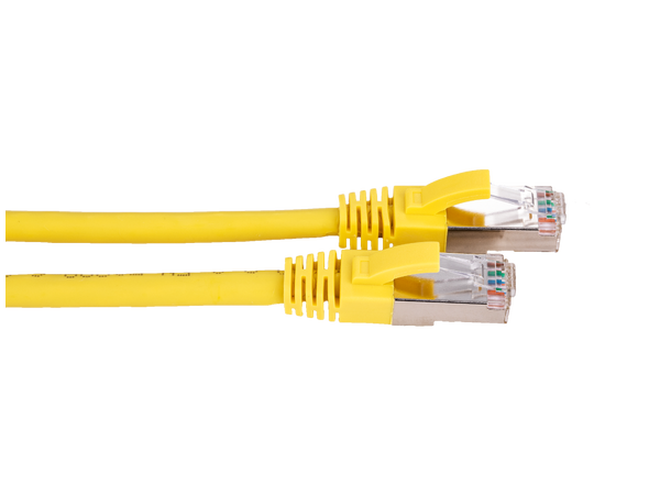 LinkIT Patch S/FTP Cat6a Gul 3m AWG 26/7 | LSZH | Snagless 