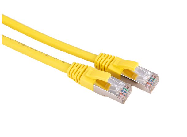 LinkIT Patch S/FTP Cat6a Gul 3m AWG 26/7 | LSZH | Snagless 