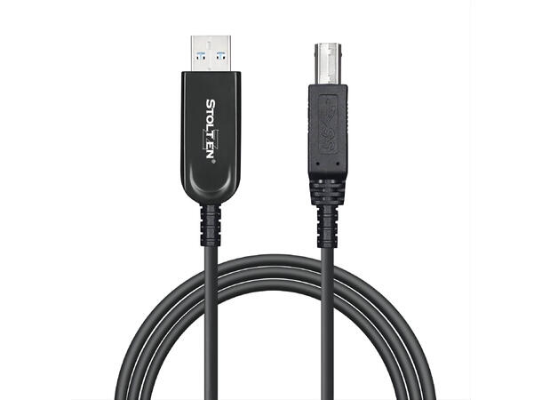Stoltzen AOC USB 3.2 Gen2 A-B 15 m 10Gps Gen2 | USB 3.0/2.0/1.1 compatible 