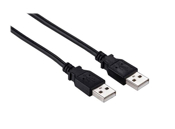 Elivi USB 2.0 A till A kabel 2 meter M/M, 2.0, Svart