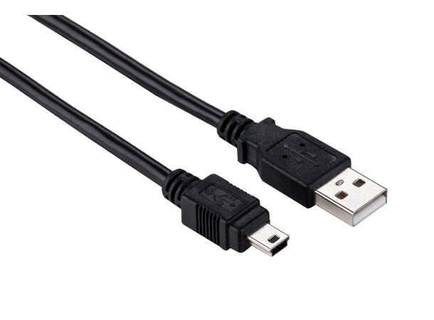 Elivi USB A til Mini B kabel 2 meter 2.0 | Svart 