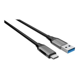 Elivi USB A to C cable 0|2 m Black/Space Grey| 5gbps/3A