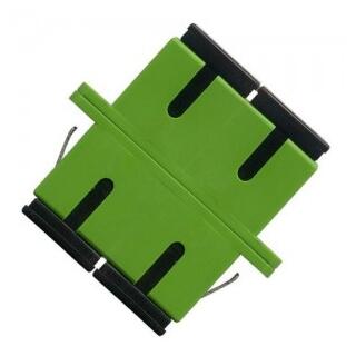 LinkIT Fiber adapter SC/SC Duplex SM |  Clips and flanges | Green