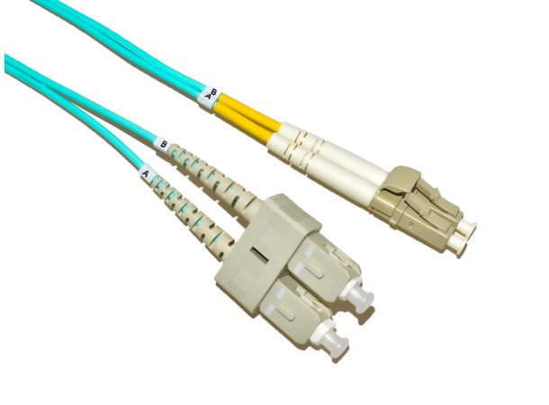 LinkIT Fiberpatch OM3 LC/SC Aqua Duplex MM OM3 50/125 LSZH, 2mm 