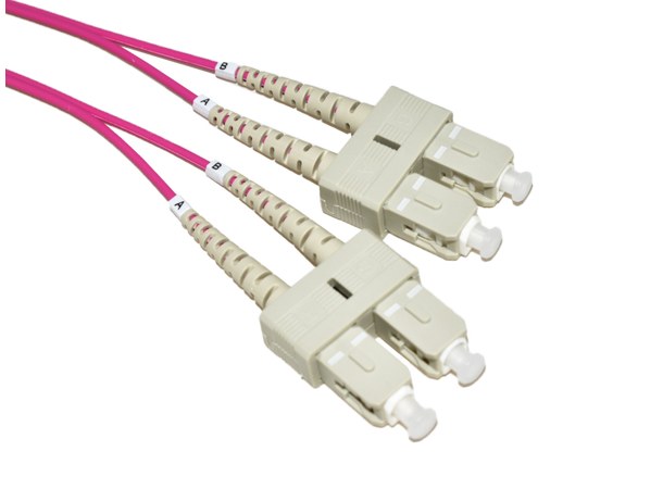 LinkIT Fiberpatch OM4 SC/SC Magenta Duplex MM OM4 50/125 LSZH, 2mm 