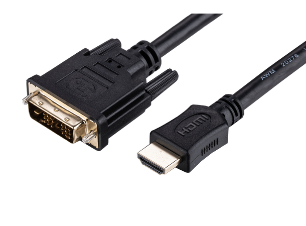 LinkIT HDMI A Male - DVI -D Male HDMI M - DVI M (18+1) 