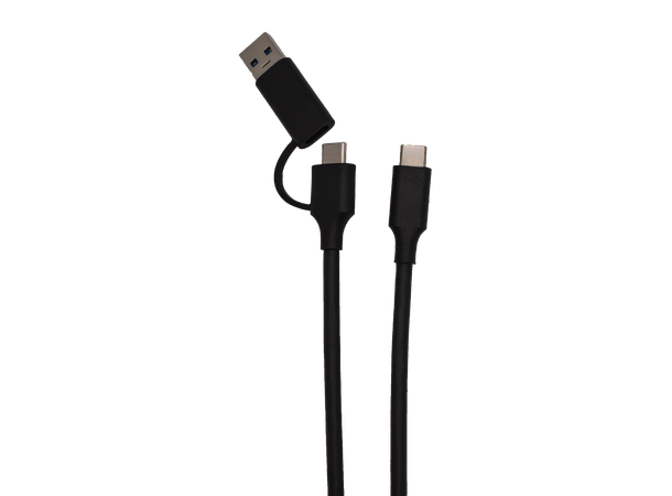 Stoltzen REBEL USB Type C til A/C 3 m USB3.2 2x2 20Gbps, 100W, USB-A 10Gbps 
