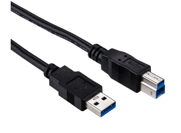 Elivi USB 3.0 A till B kabel 3 meter Svart (Stor B kontakt)