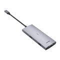 Elivi PRO USB-C Docking 8 in 1 MultiPort Adapter HUB, 10Gpbs, SpaceGrey