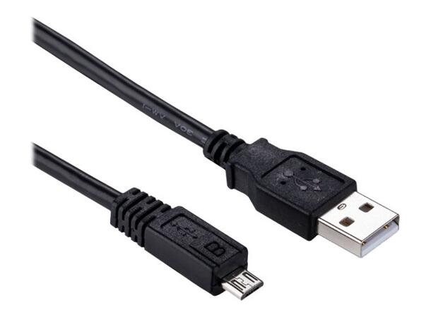 Elivi USB A till Micro B kabel 1 meter 2.0, Svart