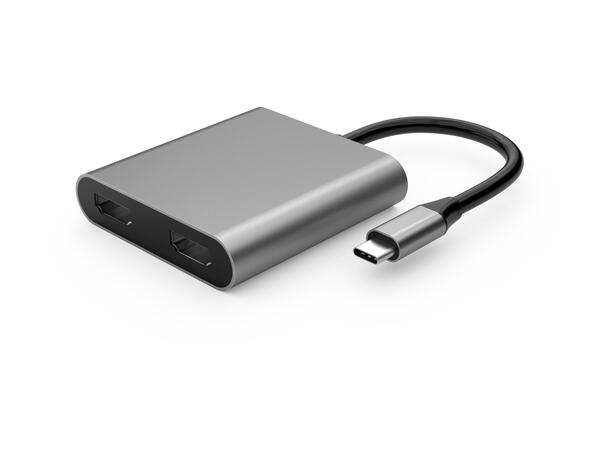 Elivi USB C to Dual HDMI 2 x HDMI, Space Grey 