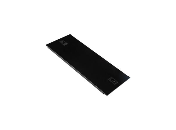 Lande 19" Blank Panel Solid 4U Steel | w/locking clip | Black 
