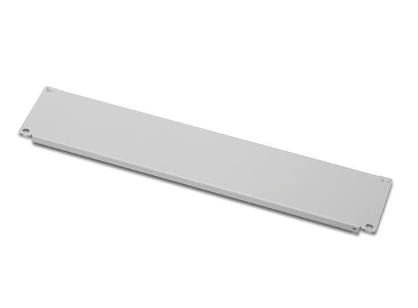 Lande 19" Blindpanel Tett xU Stål | m/skruer | Grå 