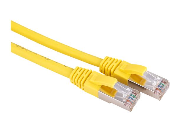LinkIT Patch S/FTP Cat6a Yellow 10m AWG 26/7 | LSZH | Snagless 