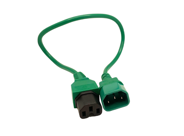 LinkIT strömkabel C15/C14 grön1m 3 x 1,00mm² | PVC 