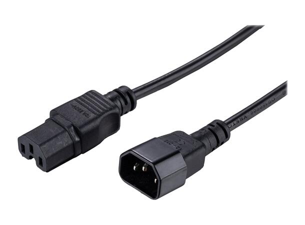 LinkIT strømkabel C15/C14 svart 5m Svart | 3 x 1,50mm² | LSZH 