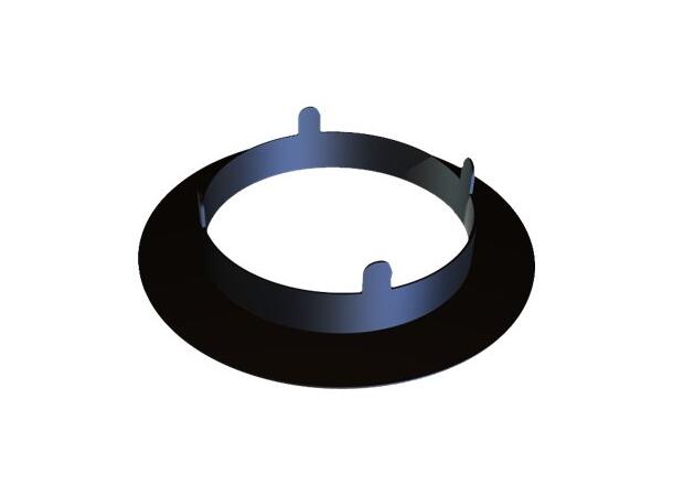 Edbak Decorative finishing ring for ceiling mounts, black 