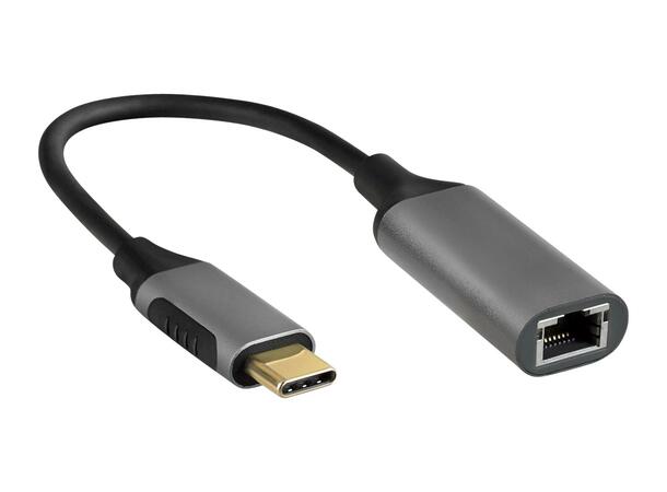 Elivi USB C til RJ45 Nettverks adapter Type-C - Ethernet Female 1000Mbps