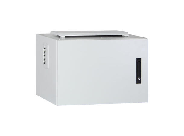 Lande Veggskap IP55 Sd Grå xxU D450 SAFEbox 19"|Innendørs|m/Ståldør|Hxxx 