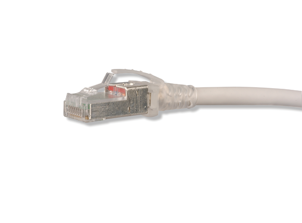 Siemon Patch Cable Cat.6 UTP White Clear Boot| LSOH 