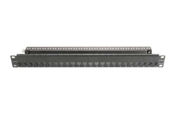 Siemon ZMAX Patchpanel 24-Port 1U,Flat,Svart 