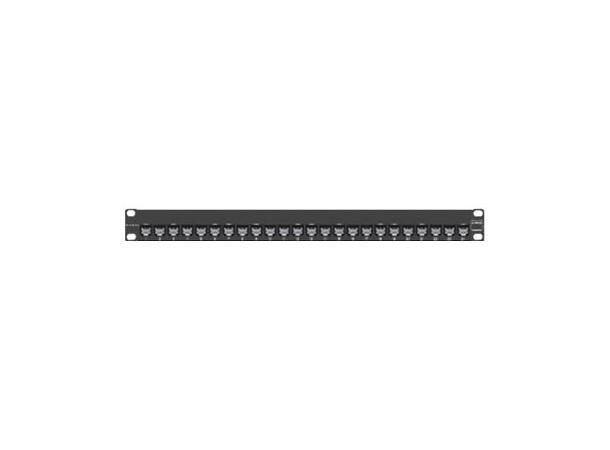 Siemon ZMAX Patchpanel 24-Port 1U,Flat,Svart 