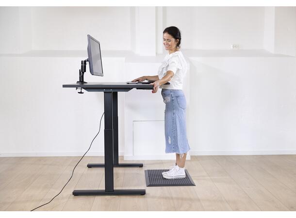 KENSON Compact 2 Sit & Stand Table Black | 100kg 