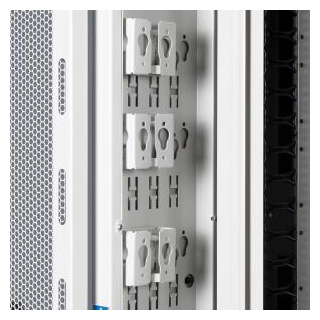 Lande PDU Datacenter mounting panel 42U - W:100 mm vertical PDU Black