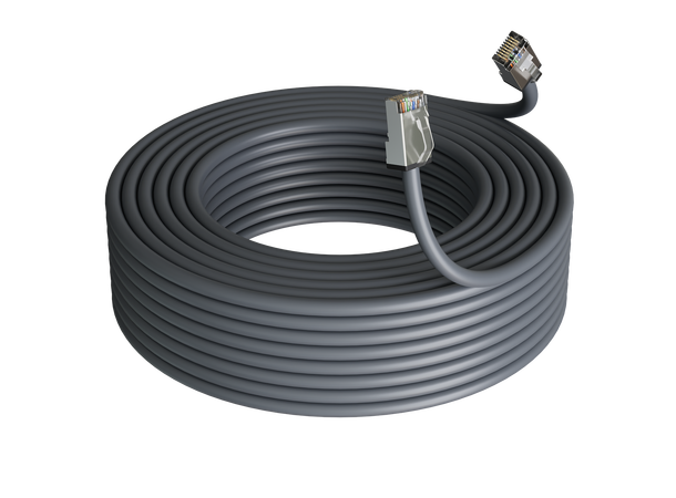 LinkIT Outdoor Patch S/FTP Cat6a 80m AWG26 | PUR | OD 6mm | Black 