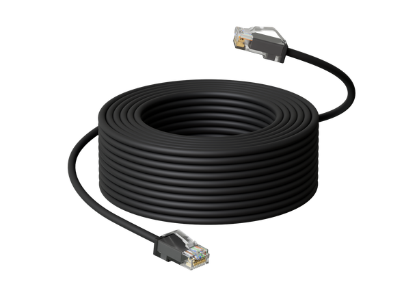 LinkIT Outdoor Patch U/UTP Cat6a 80m AWG24 | PUR | OD 6mm | Black 