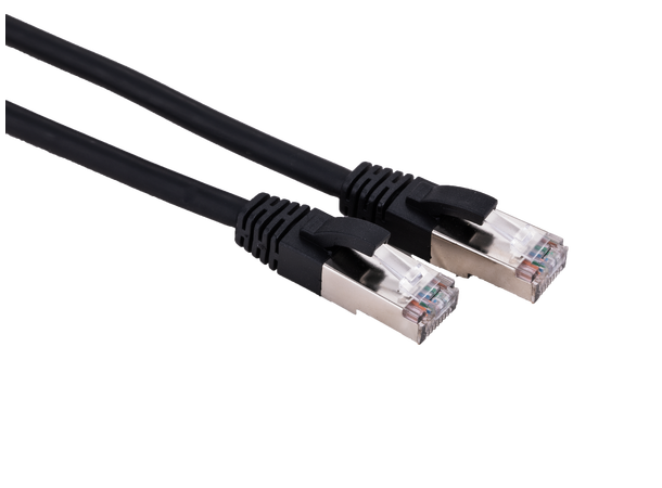 LinkIT Patch S/FTP Cat6a Black 0.3m AWG 26/7 | LSZH | Snagless 
